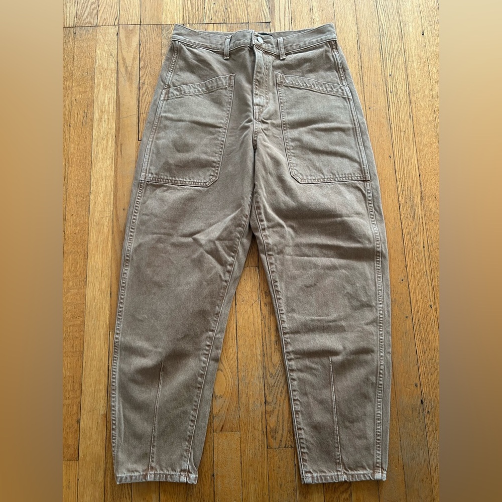 Veronica Beard Charlie Barrel Patch Pocket Jeans size 29 - Picture 3 of 10